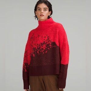 Lululemon Ombre Knit Textured Turtleneck, Size 10